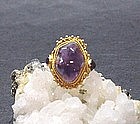 CHINESE AMETHYST ADJUSTABLE RING