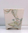 Chinese Porcelain Square Planter