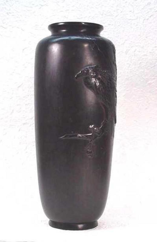 Meiji Period Japanese Bronze Vase