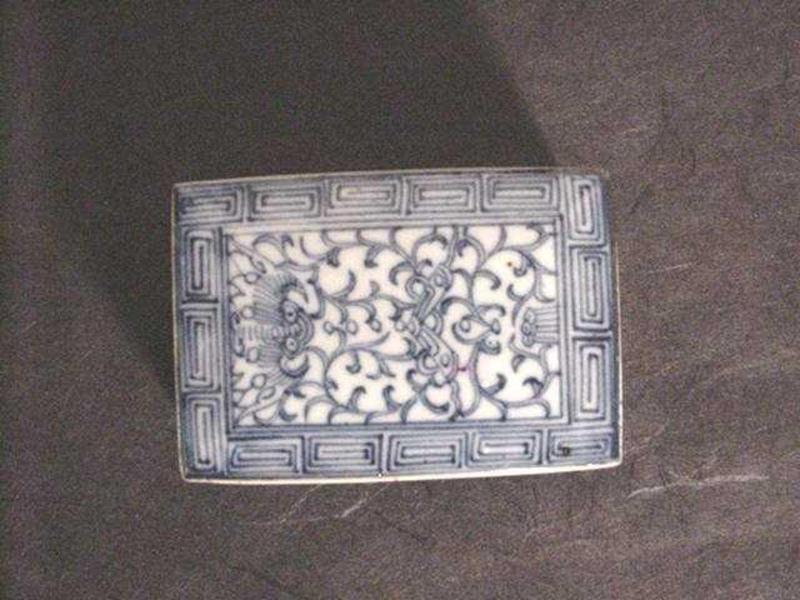 Chinese Blue and White Ink Pan