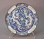 MID 20TH CENTURY CHINESE ENAMEL PLATE