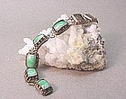 CHINESE SILVER AND JADE BRACELET