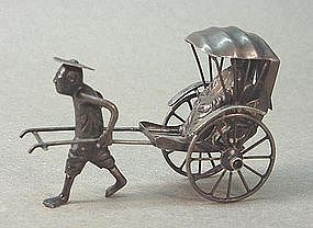 CHINESE EXPORT STERLING SILVER CART