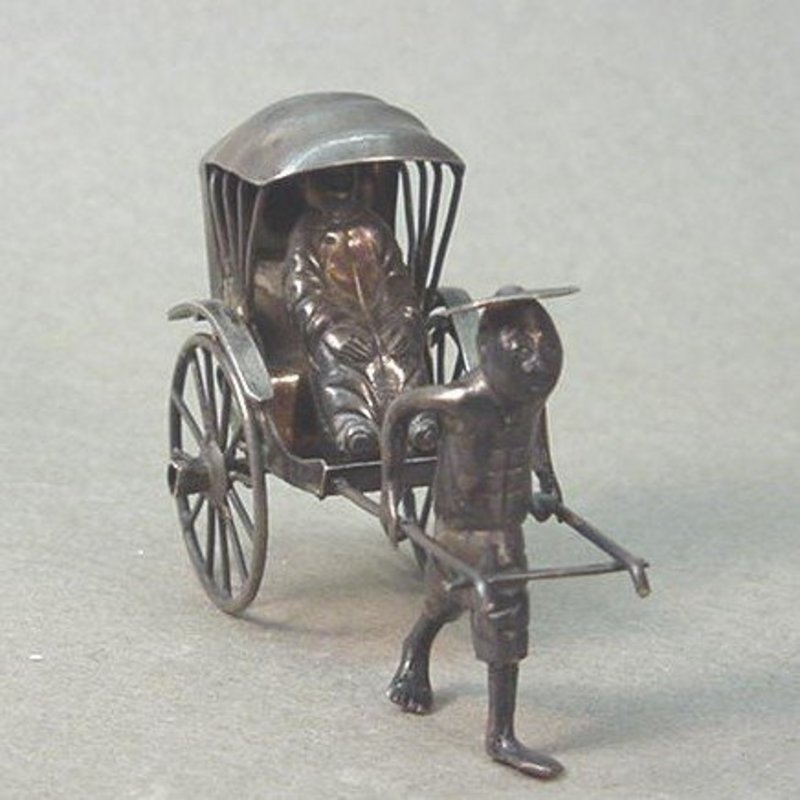 CHINESE EXPORT STERLING SILVER CART