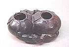 CHINESE CARVED HARD STONE WATER BOWL