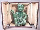 19TH C. CHINESE CERAMIC STATUE OF A BOY