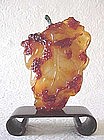 CHINESE CONTEMPORARY AGATE SNUFF BOTTLE