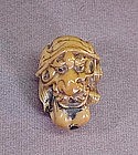 19TH C. JAPANESE CARVED NUT NETSUKE