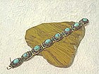 CHINESE CLOISONNE AND TURQUOISE BRACELET