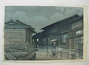JAPANESE WOODBLOCK PRINT BY HASUI
