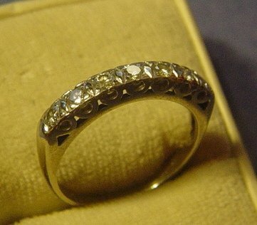 14k WG Diamond Anniversary Ring ~35Pts