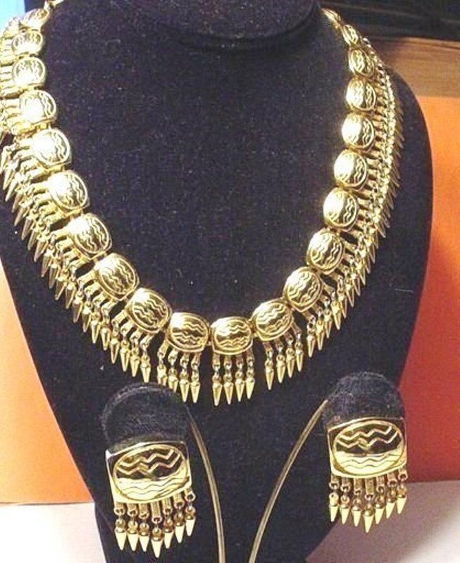 Judith Leiber "Mayan"  Necklace + Earring Set