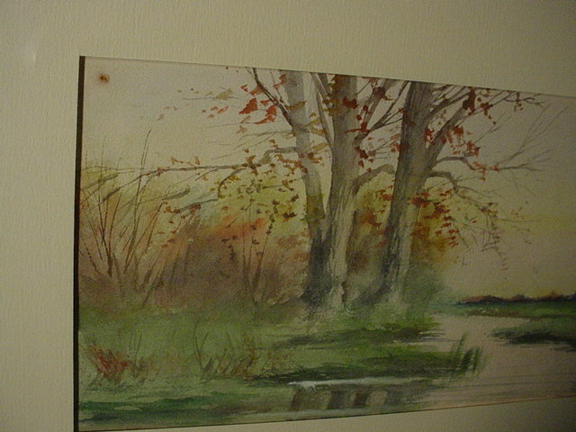 19thC  Watercolor ~Meandering Stream ~ ELLIS