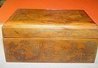 Chinese Scenic Bakelite Box ~ Signed