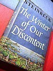 The Winter of Our Discontent ~ John Steinbeck 1961 BCE
