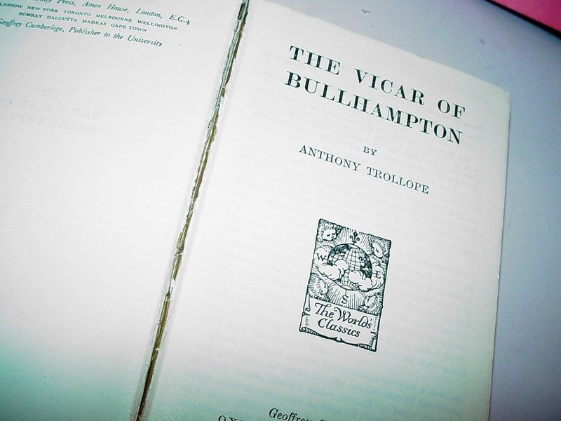 The Vicar of Bullhampton~ Anthony Trollope