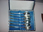 Japanese Sterling  Demitasse Spoons ~ Boxed