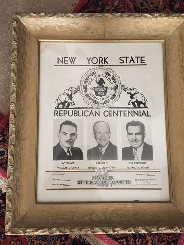 1954 New York Republican Centennial Convention Poster