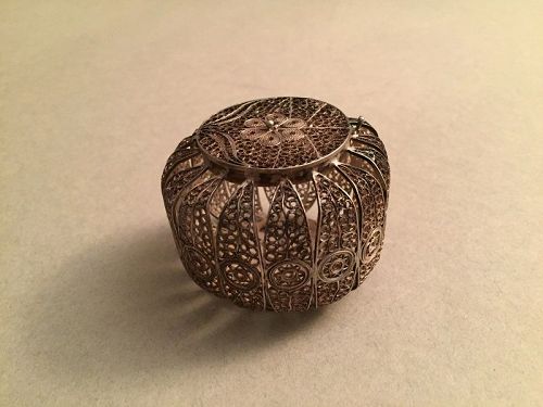 Ornate Silver Filigree Casket