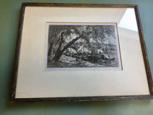 Alfred-Alexandre Delauney French Etching