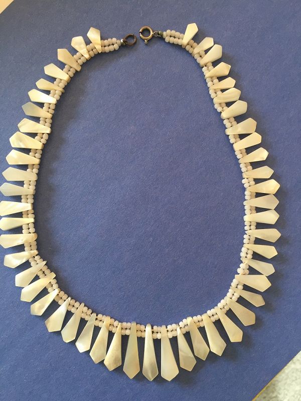 Vintage MOP Cleopatra Necklace