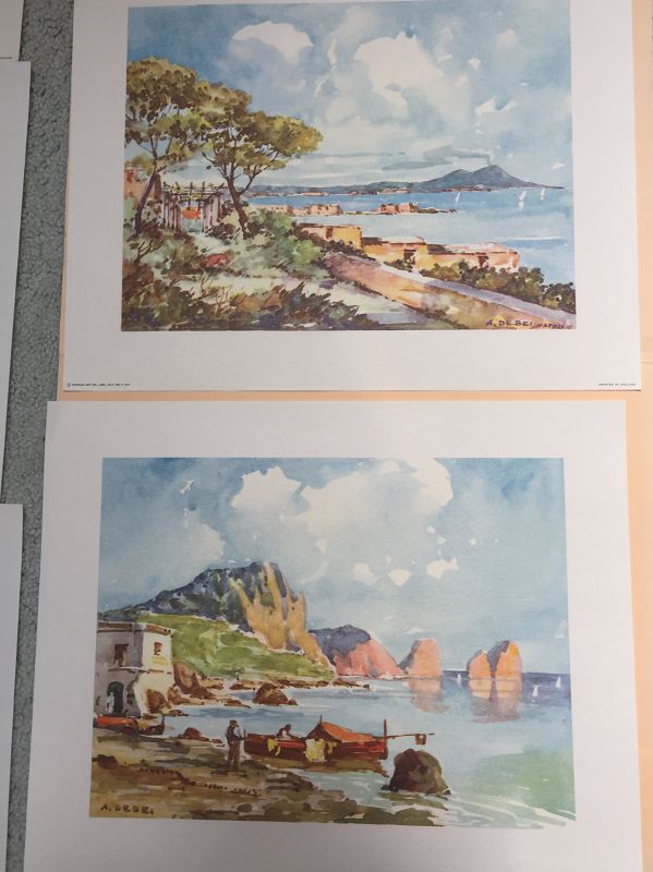 Six Italian Landscape Prints