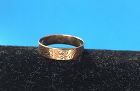 10kt Engraved Victorian Child's Band Sz 3.25
