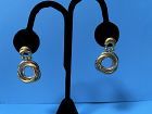 18kt Tri-Color Italian Door Knocker Earrings