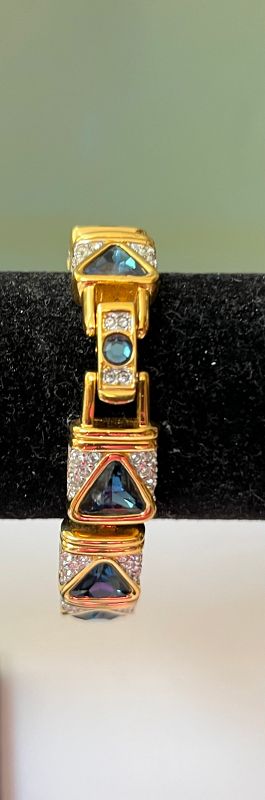 Swarovski Blue Crystal Rhinestone Bracelet