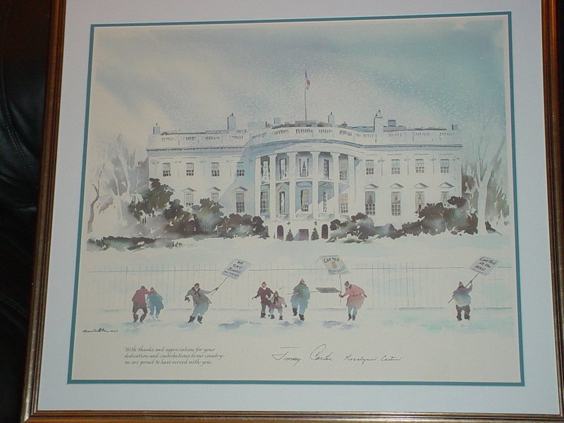 Carter White House Print ~ Watson