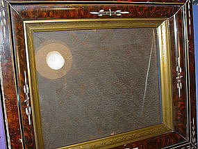 19thC Antique Faux Tortoise Frame
