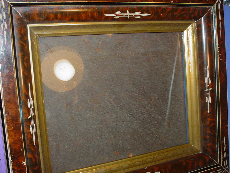 19thC Antique Faux Tortoise Frame