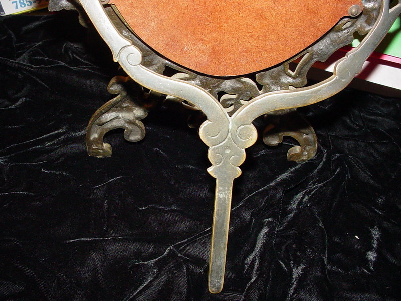 Art Nouveau  Brass Mirror