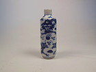 Qing Dynasty Blue and White snuff bottle