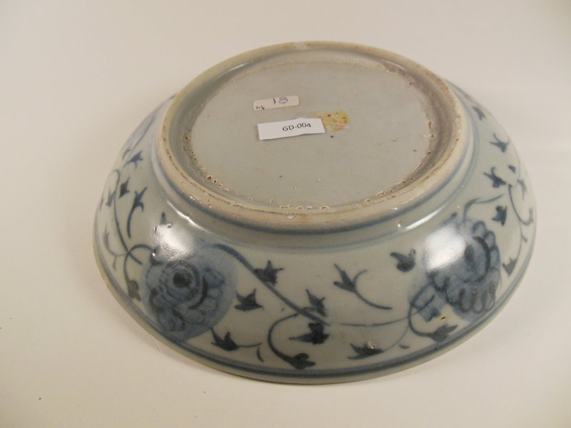 Ming Dynasty Blue &amp; White Plate