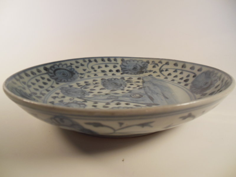 Ming Dynasty Blue &amp; White Plate