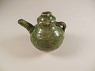 Tang Dynasty Green Glaze Wine Ewer