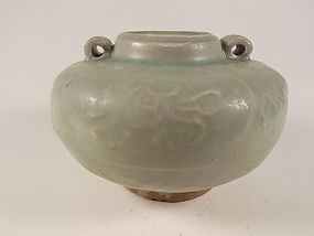 Green Celadon Jarlet with Two Ears