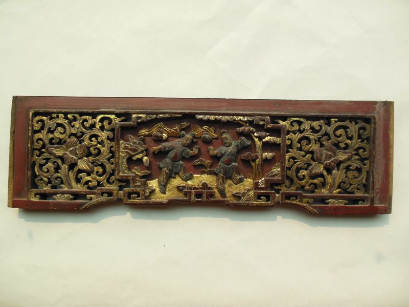 Carved Gilt Wooden Panel 19th Century