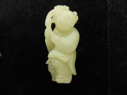 Lovely Qing Dynasty Jade Figure