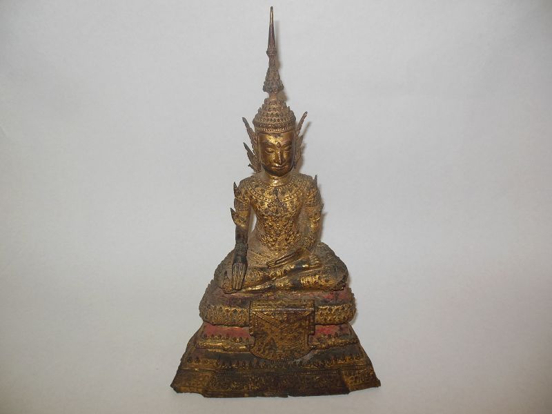 Thai Bronze Gilt Buddha