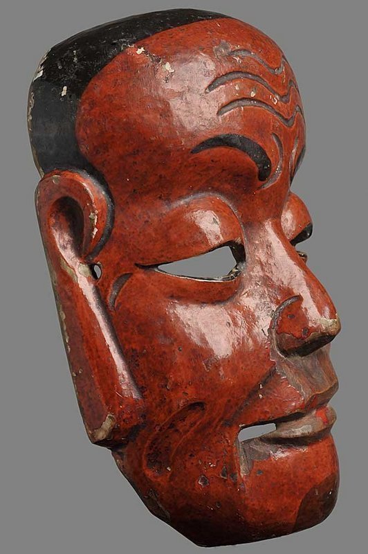 Antique Chinese Nuo Mask