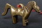Chinese Brass Toggle of Horse