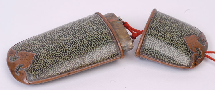 Antique Chinese Shagreen Glasses Case