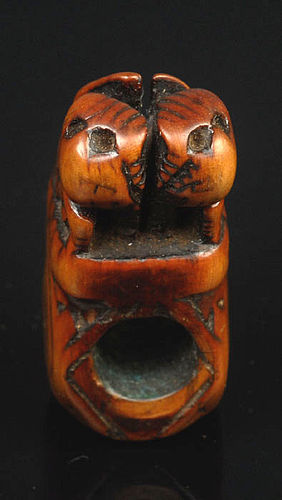 Antique Chinese Pipe Ornament