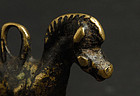 Antique Chinese Brass Toggle of Horse