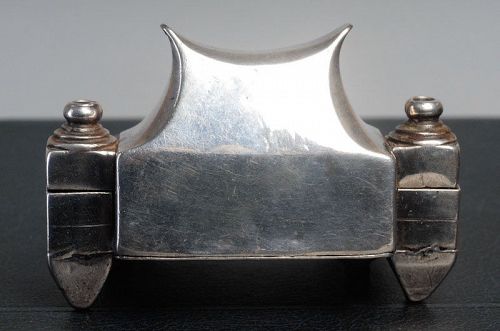 Antique Indian Silver Lingam Casket