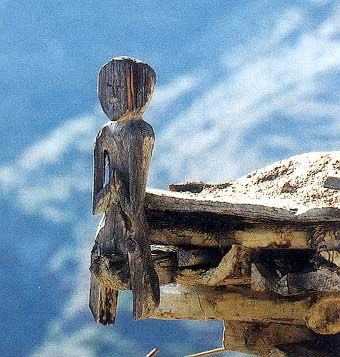 Ancient Nepalese Wooden Protector