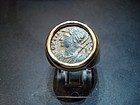 A ROMAN BRONZE FOLLIS OF CONSTANTINE THE GREAT IN RING