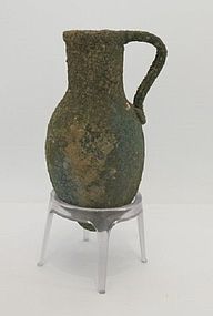 THREE RARE BRONZE IRON AGE VESSELS FROM THE HOLY LAND